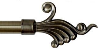 Наконечник Верди 25 мм, золото антик, 1 шт