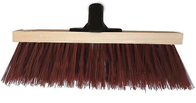 Щетка тротуарная 280 мм деревянная колодка, черенок с резьбой Инструм-Агро 071332