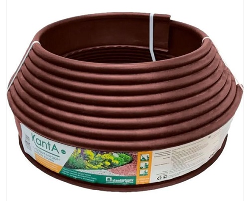 Бордюр садовый 10м KANTA SP Б-1000.10.02-ПП коричневый Стандартпарк 82552-К