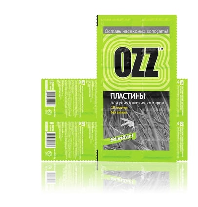 Пластины от комаров 10 шт OZZ 10 Standart