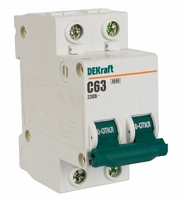 Автоматический выключатель ВА-101 2P 32А (C) 4.5кА, DEKraft 11081DEK