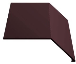 Планка карнизная 100х71х2000 мм RAL3005 (винно-красный) Скайпрофиль