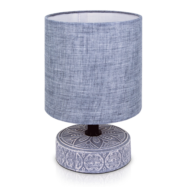 Светильник настольный 455 Лима E14 серый Lucia