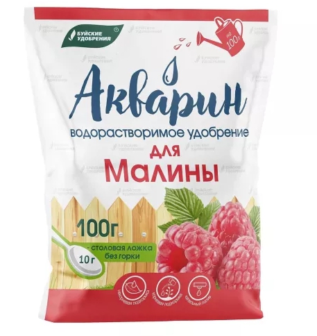 Удобрение Акварин для малины, водорастворимое Буйские удобрения 100г