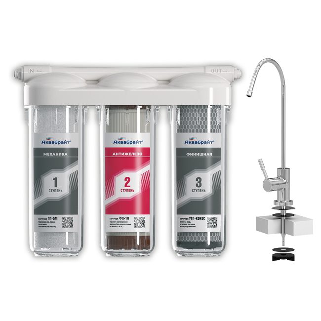 Фильтр для воды Аквабрайт АБФ-Триа-Антижелезо