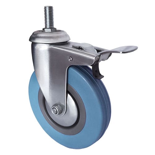 Колесо аппаратное поворотное с болтом, с тормозом серия SCtgb, Инолта