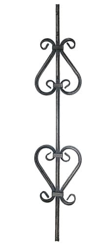 Кованый элемент балясина 15x200x1000мм (07.077.01-С)