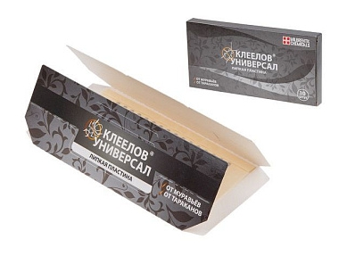 Липкая пластина от тараканов и муравьев 1 шт. Клеелов VALBRENTA CHEMICALS