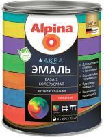 Эмаль Alpina Aqua акриловая колеруемая