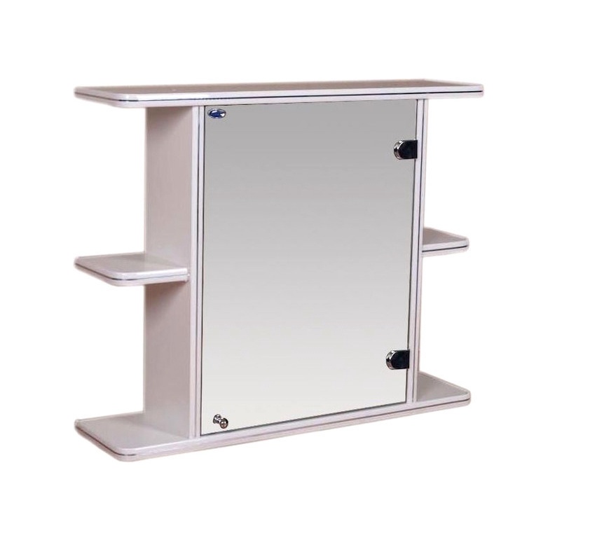 Шкаф навесной зеркальный Гамма 67.10 правый (белый)