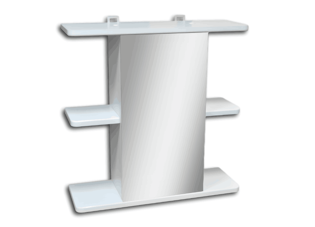 Шкаф настенный Гамма 10 левый (белый)