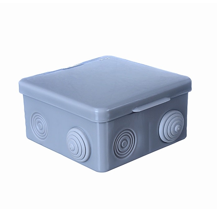 Коробка распаячная КР 100x100x50 мм 8 входов (гермовводы) Uplast