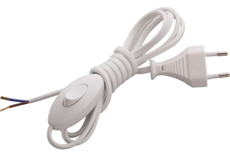 Выключатель для бра на шнуре белый 10026 Makel