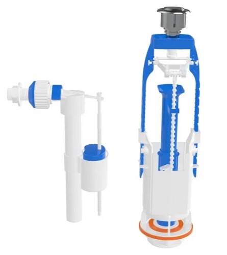 Арматура для смывных бачков однорежимная с боковой подачей, AV Engineering AVE129691