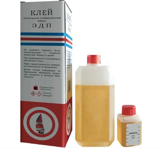Клей эпоксидный универсальный марки ЭДП 1кг прозрачный АСТАТ