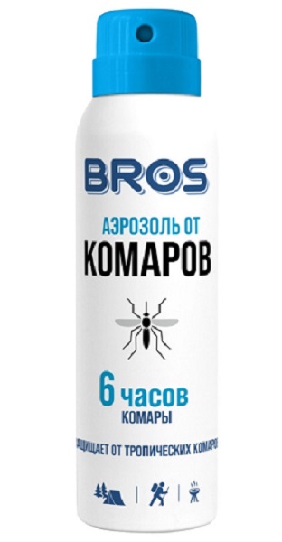 Аэрозоль от комаров 90 мл BROS