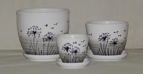 Горшок керамический 7 л Одуванчик