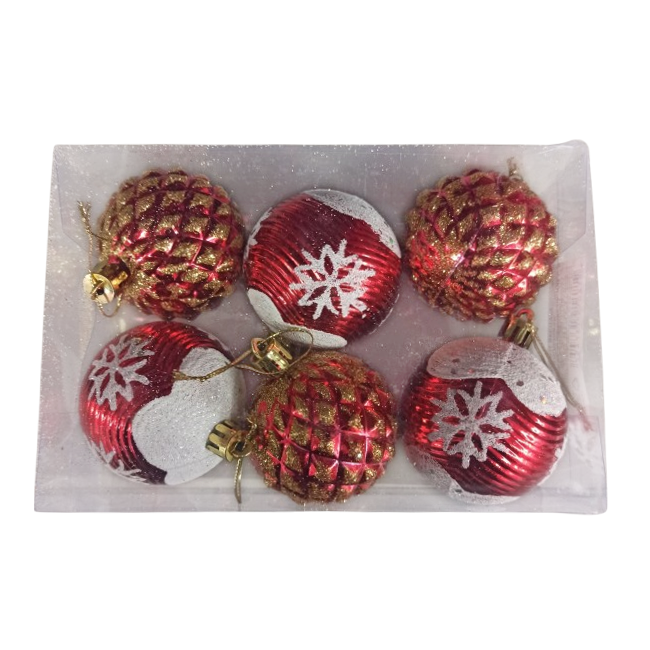 Набор шаров елочных (6 шт) Волшебная Страна MA0345