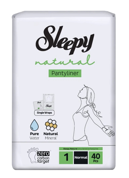 Прокладки ежедневные гигиенические женские, Natural Daily Sleepy, 40шт