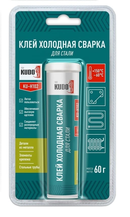 Клей Kudo KU-H102 Холодная сварка для стали 60 г