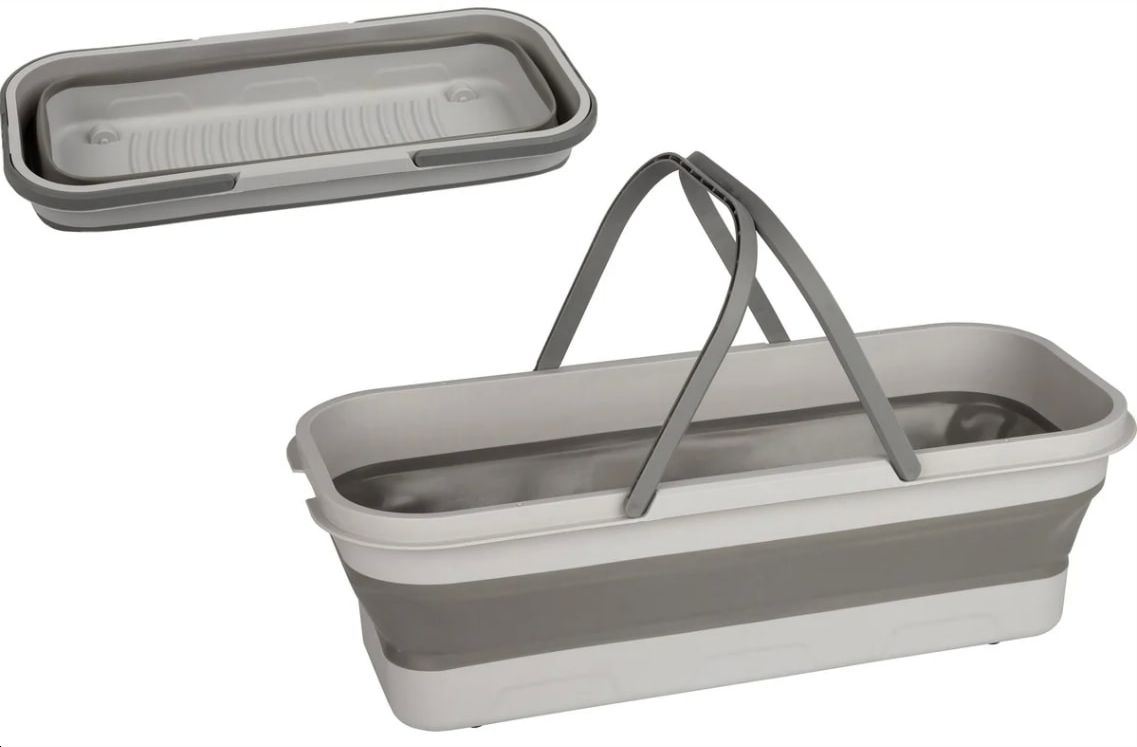 Ведро складное, прямоугольное, с колесами,13 л RFB-9 Рыжий Кот 109080