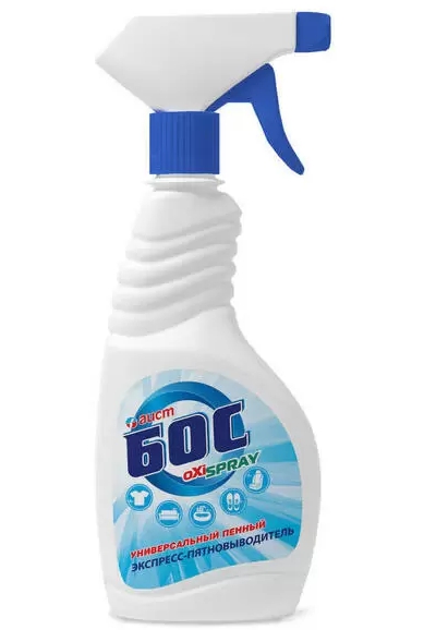 Пятновыводитель универсальное. 500 мл БОС-OXI SPRAY АИСТ
