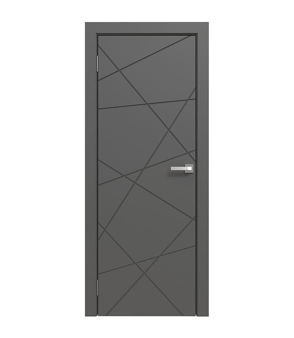 <i>Дверное полотно ПВДГ Щ ЭмальПГ-13, 200 см ЮНИ Двери графит</i>