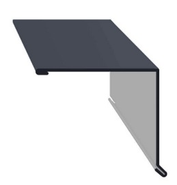 Планка торцовая кровельная 95х120х2000 мм RAL7024 (серый графит) Скайпрофиль