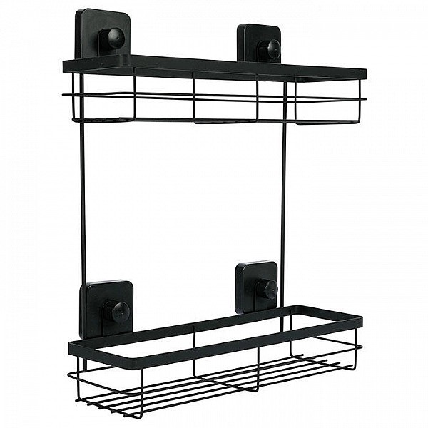 Полка настенная 2 уровня (чёрная) 135968 Германия