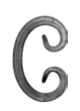 Кованый элемент фигурный 10x65x100 мм (01.293-С)