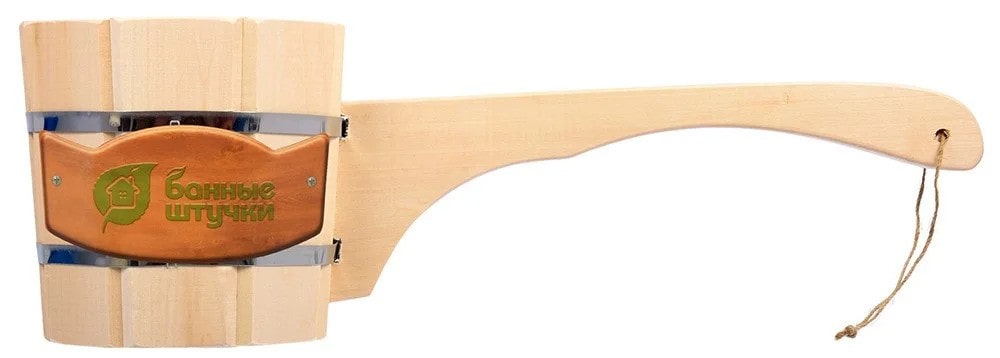 Ковш-черпак 0,6 л, бондарный с  ручкой Банные штучки, 03589