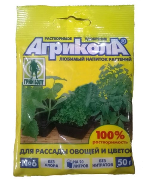 Минеральное удобрение Агрикола № 6  рассада, 50г