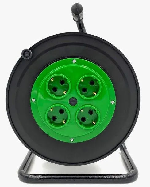 Удлинитель на катушке 4 гнезда 16А с заземлением, КГ 3*2,5, 50м