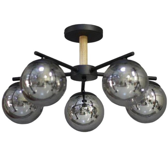 Светильник НПБ 04-5х25-212 черный Сфера Белсветоимпорт 5076/5В