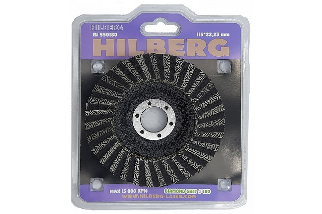 Круг алмазный зачистной 115х22.2 мм зерно 180 Super, Hilberg 550180