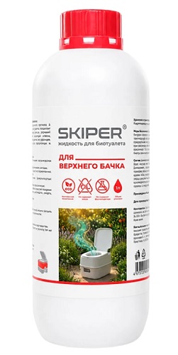 Жидкость для верхнего бачка биотуалета SKIPER, 1л