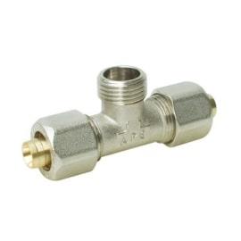 Тройник для металлопластика с наружной резьбой 20x3/4