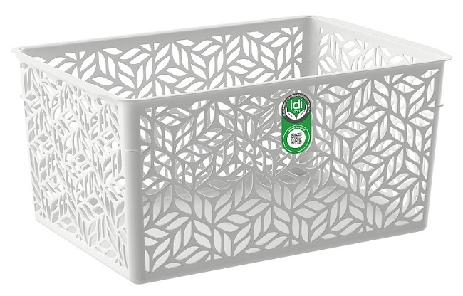 Корзинка универсальная Linden 3,2л, 230х160х110мм (светло-серый), Idiland 221313221/03
