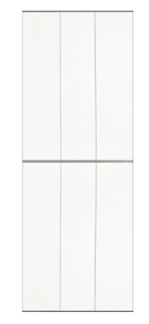 Экран-дверка белый матовый 830x2000 мм COMFORT ALUMIN