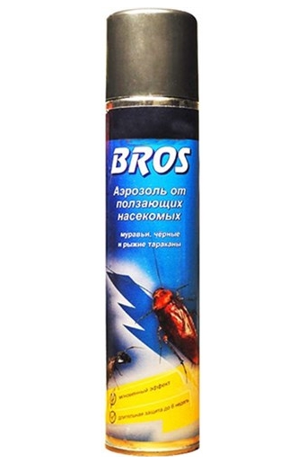 Аэрозоль от ползающих насекомых 400 мл. (инсектицид) BROS