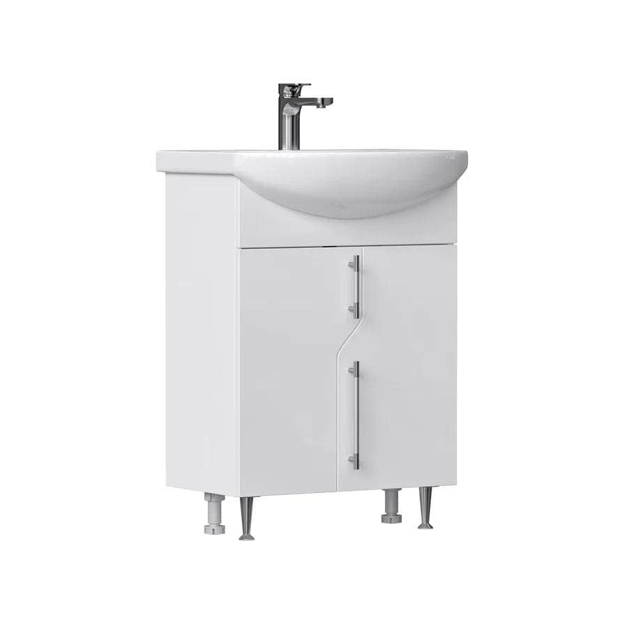 Тумба напольная Bruno 60.2D с умывальником Балтика 60 VOLNA