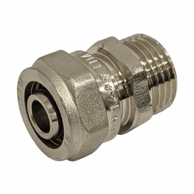 Фитинг обжимной прямой 16 х 1/2ш TIM C-S1602MN