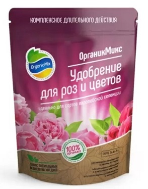 Удобрение для роз и цветов ОрганикМикс 850г