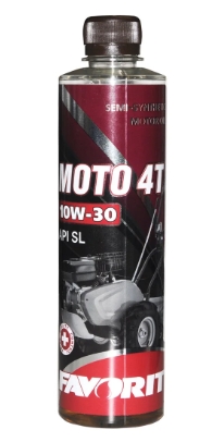 Масло моторное полусинтетическое 0.42 л FAVORIT Moto 4-T SAE 10W-30 API S