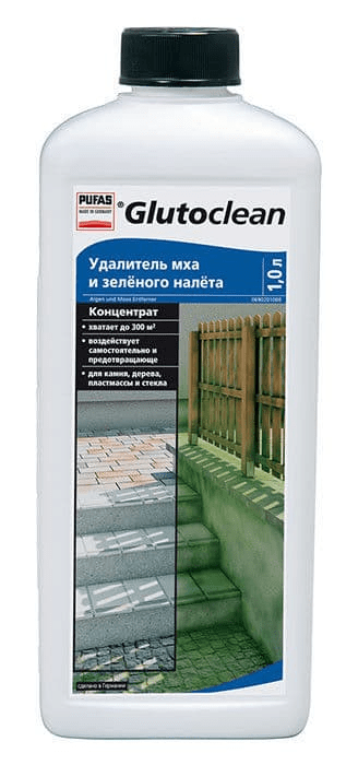 Удалитель мха и зелёного налёта Glutoclean, концентрат, 1 л