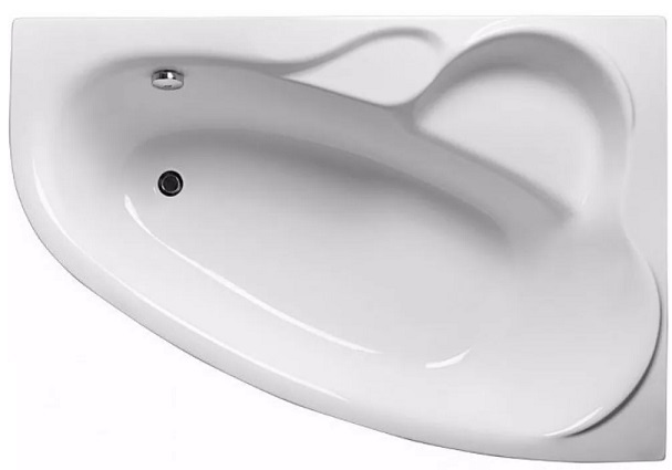Ванна акриловая асимметричная Maya 170x110 см R правая (с ножками) Bonito Home