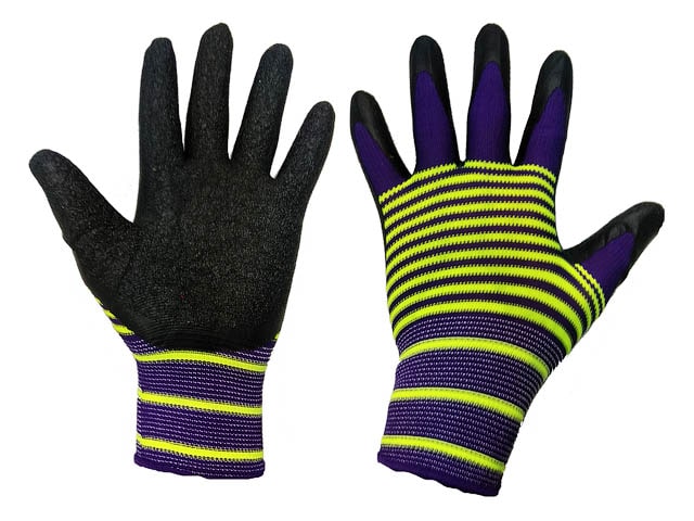 Перчатки нейлон, латексное рельефное неполное покрытие, 13кл GAOMI JIATE