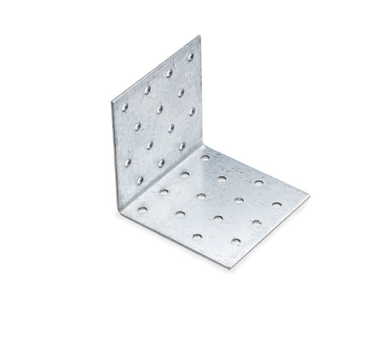 Уголок крепежный равносторонний EKT 80x80x80x2,0 мм KUR-80-80