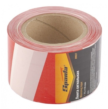 Лента cигнальная 75 мм х 150 м, 89037 SPARTA