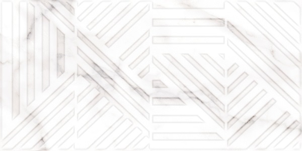 Плитка для стен Moonlight белый рельеф 17573 298x598мм CERSANIT